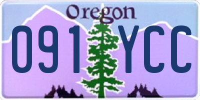 OR license plate 091YCC