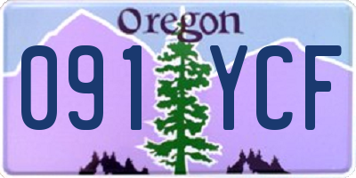 OR license plate 091YCF