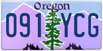 OR license plate 091YCG