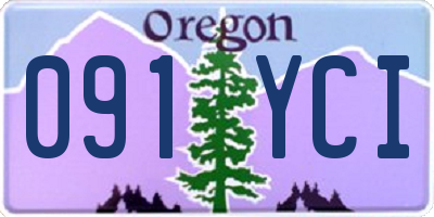 OR license plate 091YCI