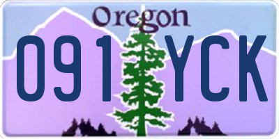 OR license plate 091YCK