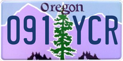 OR license plate 091YCR