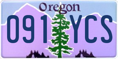 OR license plate 091YCS
