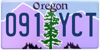 OR license plate 091YCT