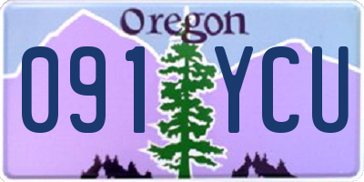 OR license plate 091YCU