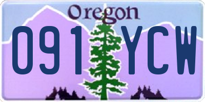 OR license plate 091YCW