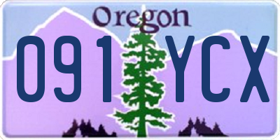 OR license plate 091YCX