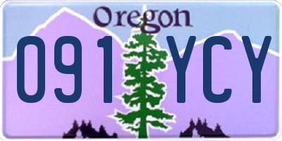 OR license plate 091YCY