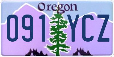 OR license plate 091YCZ