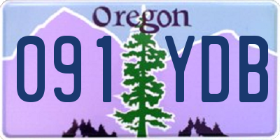 OR license plate 091YDB