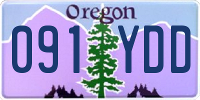 OR license plate 091YDD