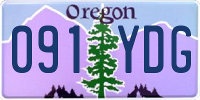 OR license plate 091YDG