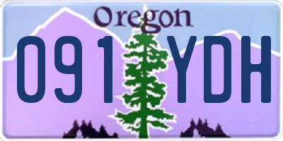 OR license plate 091YDH