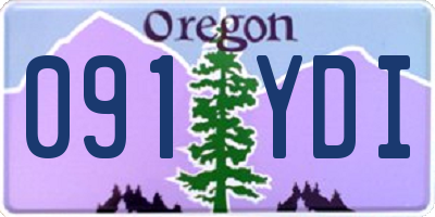 OR license plate 091YDI