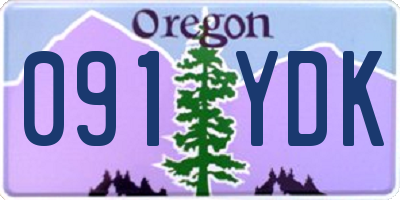 OR license plate 091YDK