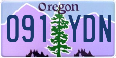OR license plate 091YDN