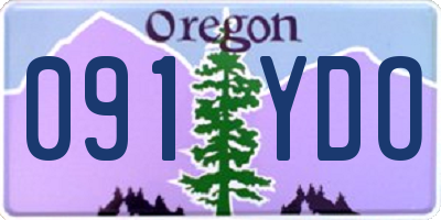 OR license plate 091YDO