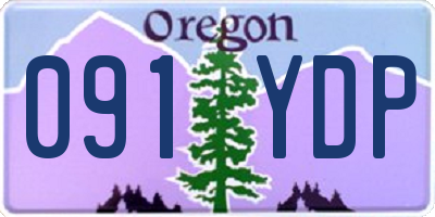 OR license plate 091YDP