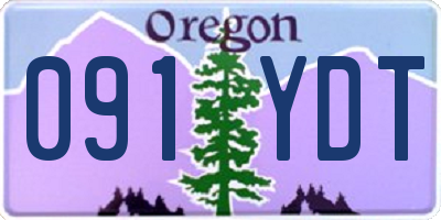 OR license plate 091YDT