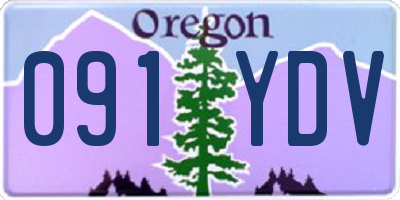 OR license plate 091YDV