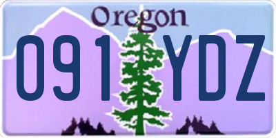 OR license plate 091YDZ