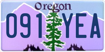 OR license plate 091YEA