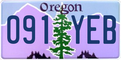 OR license plate 091YEB