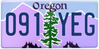 OR license plate 091YEG