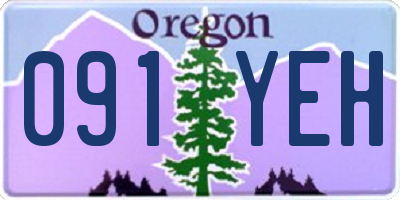 OR license plate 091YEH