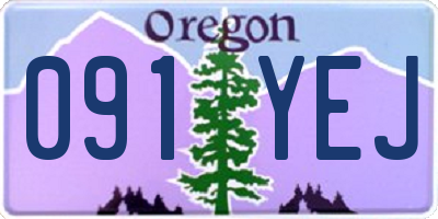 OR license plate 091YEJ