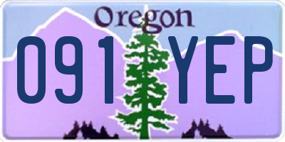 OR license plate 091YEP