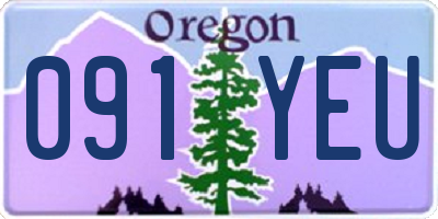 OR license plate 091YEU