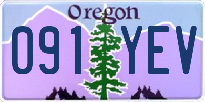 OR license plate 091YEV