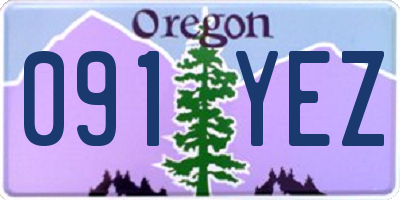 OR license plate 091YEZ