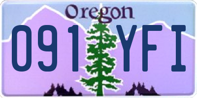OR license plate 091YFI