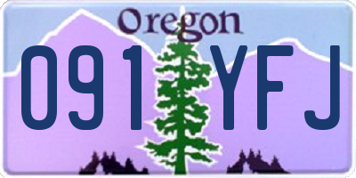 OR license plate 091YFJ