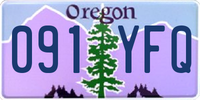 OR license plate 091YFQ