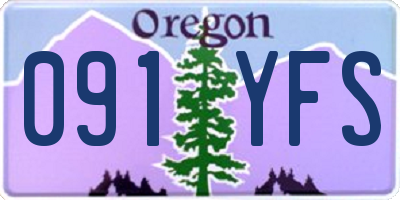 OR license plate 091YFS