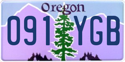OR license plate 091YGB