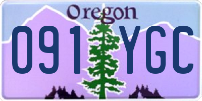 OR license plate 091YGC