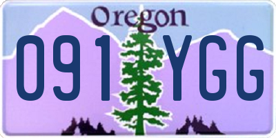 OR license plate 091YGG