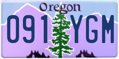 OR license plate 091YGM