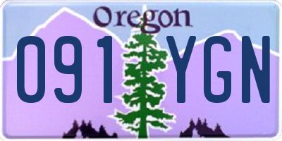 OR license plate 091YGN