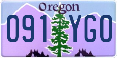 OR license plate 091YGO