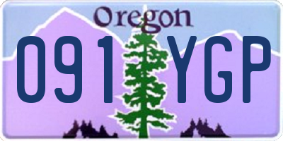 OR license plate 091YGP
