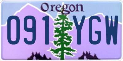 OR license plate 091YGW