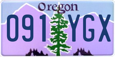 OR license plate 091YGX