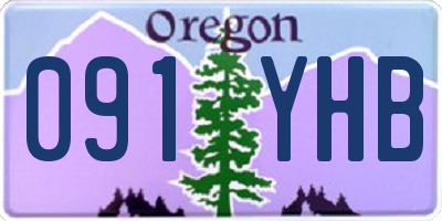 OR license plate 091YHB