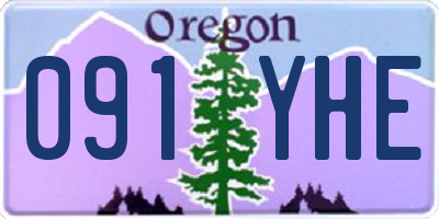 OR license plate 091YHE