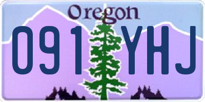 OR license plate 091YHJ